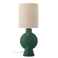 Lampada da tavolo Sergio, verde, terracotta