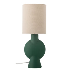 Lampada da tavolo Sergio, verde, terracotta