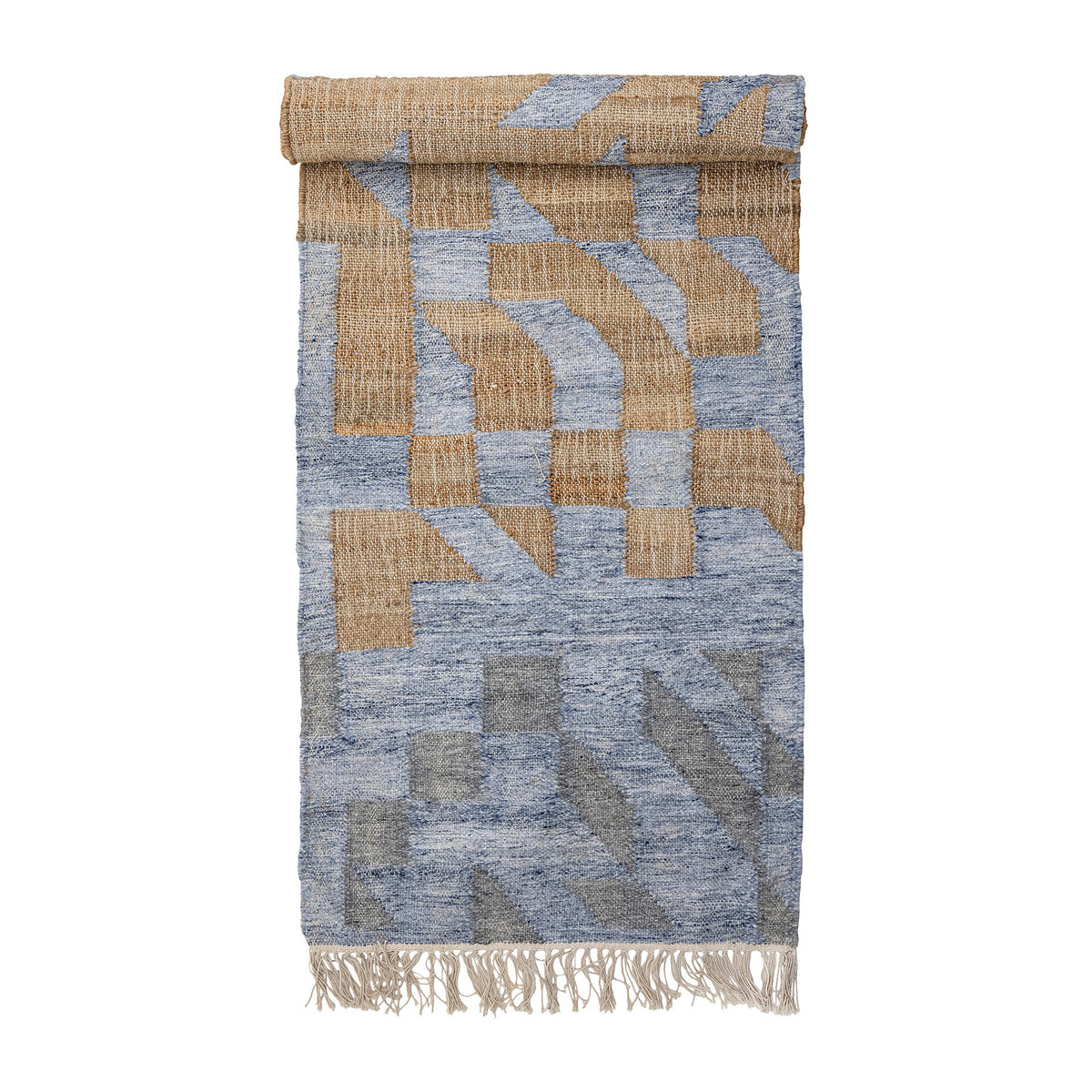 Vikka Teppich, Blue, Jute in Blue präsentiert im Onlineshop von KAQTU Design AG. Teppich ist von Bloomingville