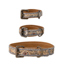 Imola dog collar, blue, cotton