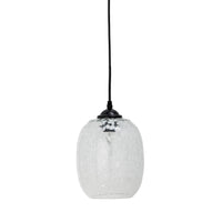 Gisele pendant lamp, white, glass