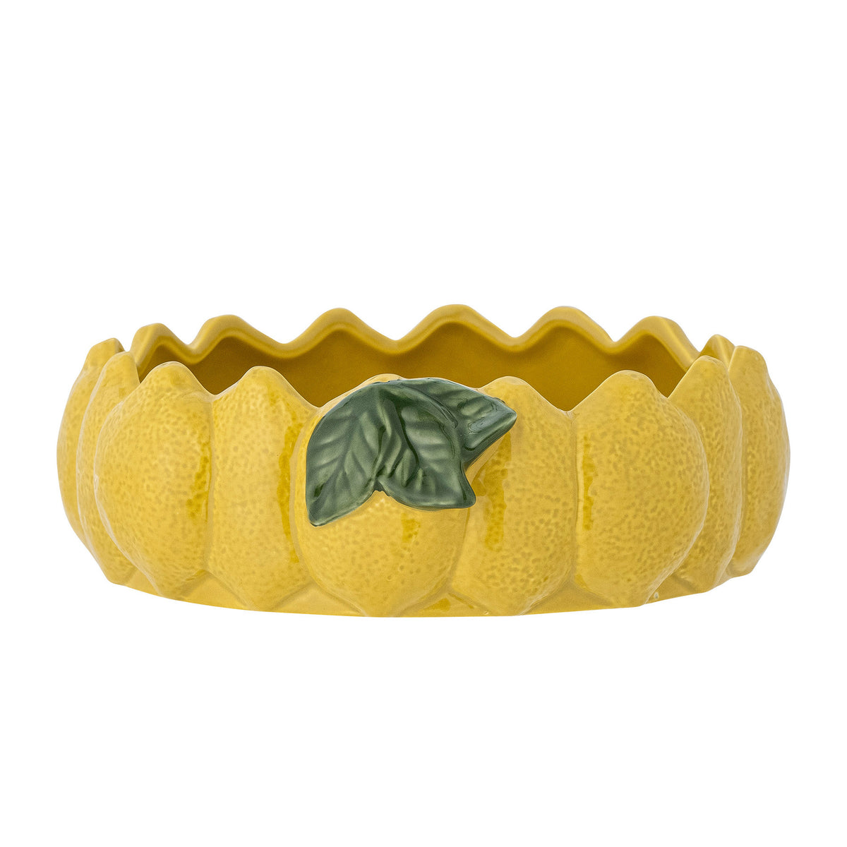 Limone Schale, Gelb, Steingut in Yellow präsentiert im Onlineshop von KAQTU Design AG. Schale ist von Creative Collection