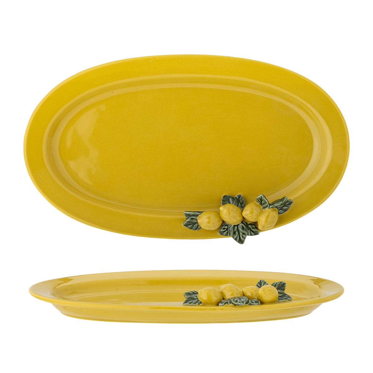 Limone Servierplatte, Gelb, Steingut in Yellow präsentiert im Onlineshop von KAQTU Design AG. Servierplatten ist von Creative Collection