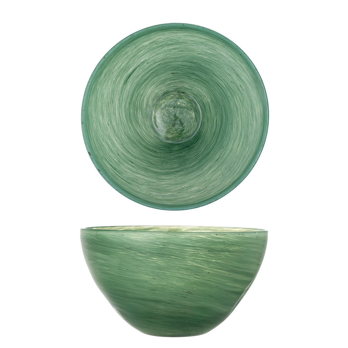 Esmaralda Schale, Grün, Glas in Green präsentiert im Onlineshop von KAQTU Design AG. Schale ist von Bloomingville