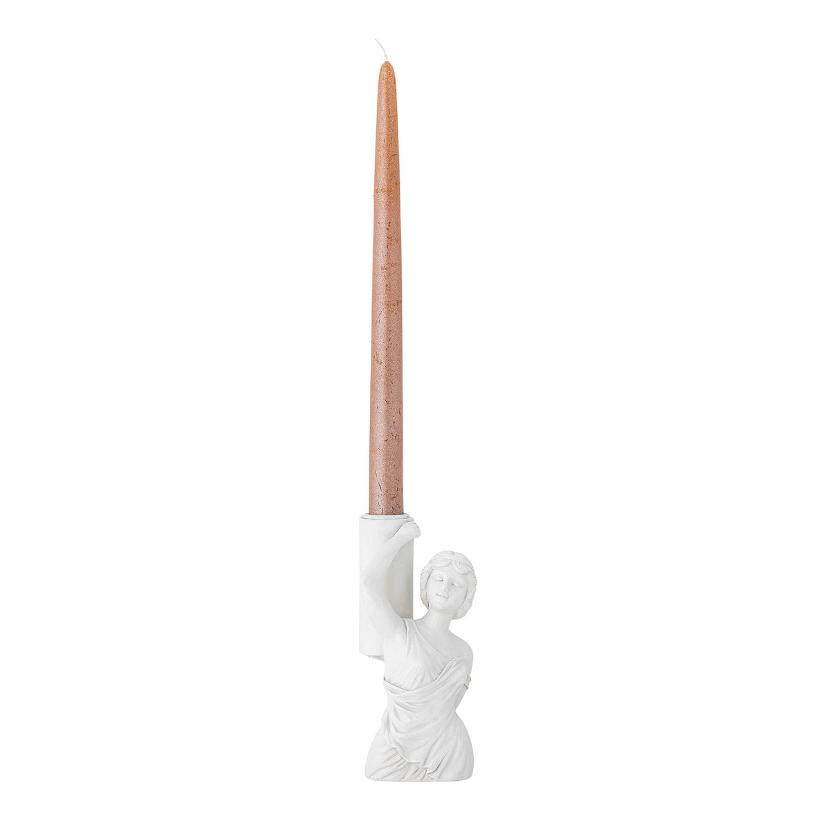 Medea Kerzenhalter, Weiá, Polyresin in White präsentiert im Onlineshop von KAQTU Design AG. Kerzenständer ist von Creative Collection