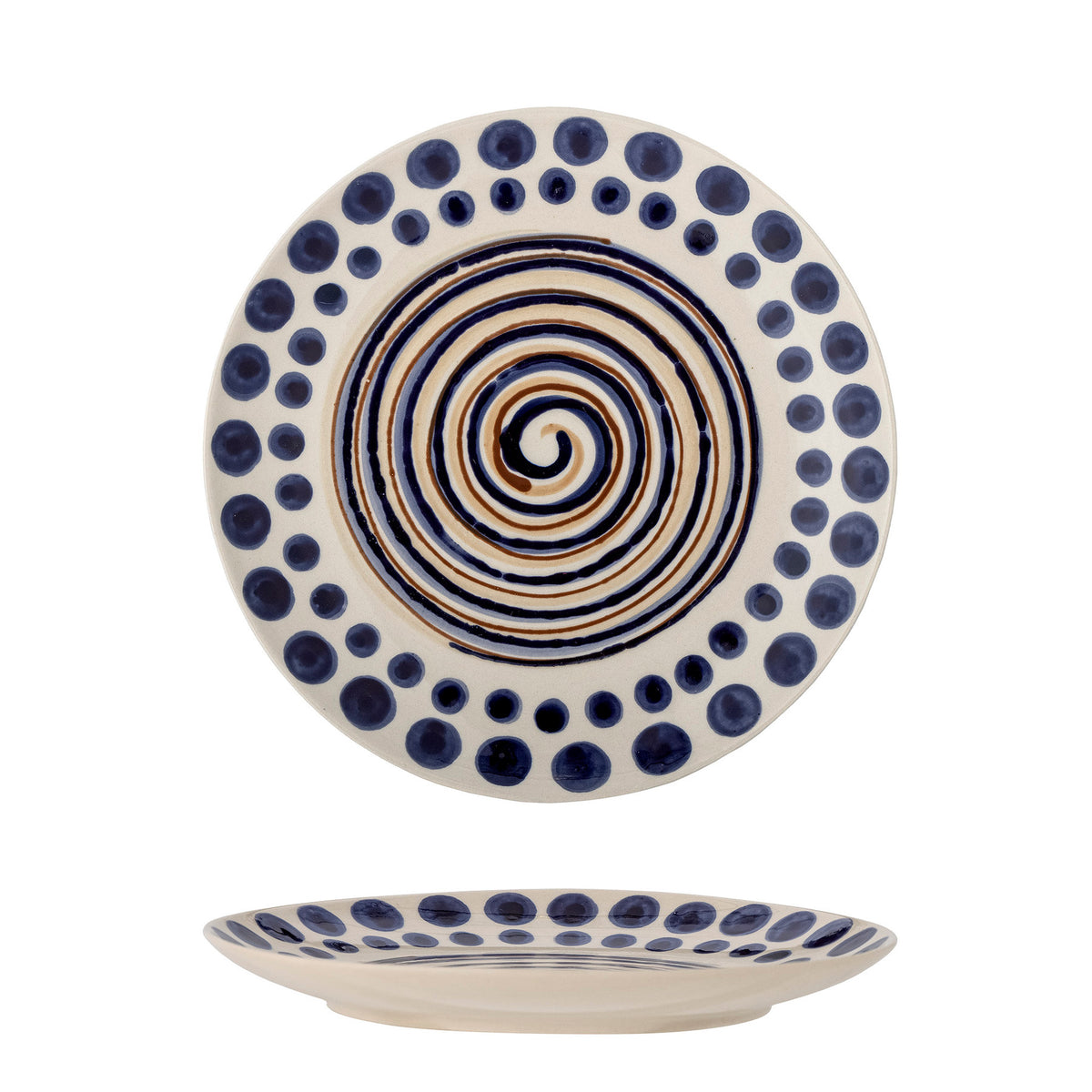 Shama Teller, Orange, Steingut in Orange präsentiert im Onlineshop von KAQTU Design AG. Teller ist von Bloomingville