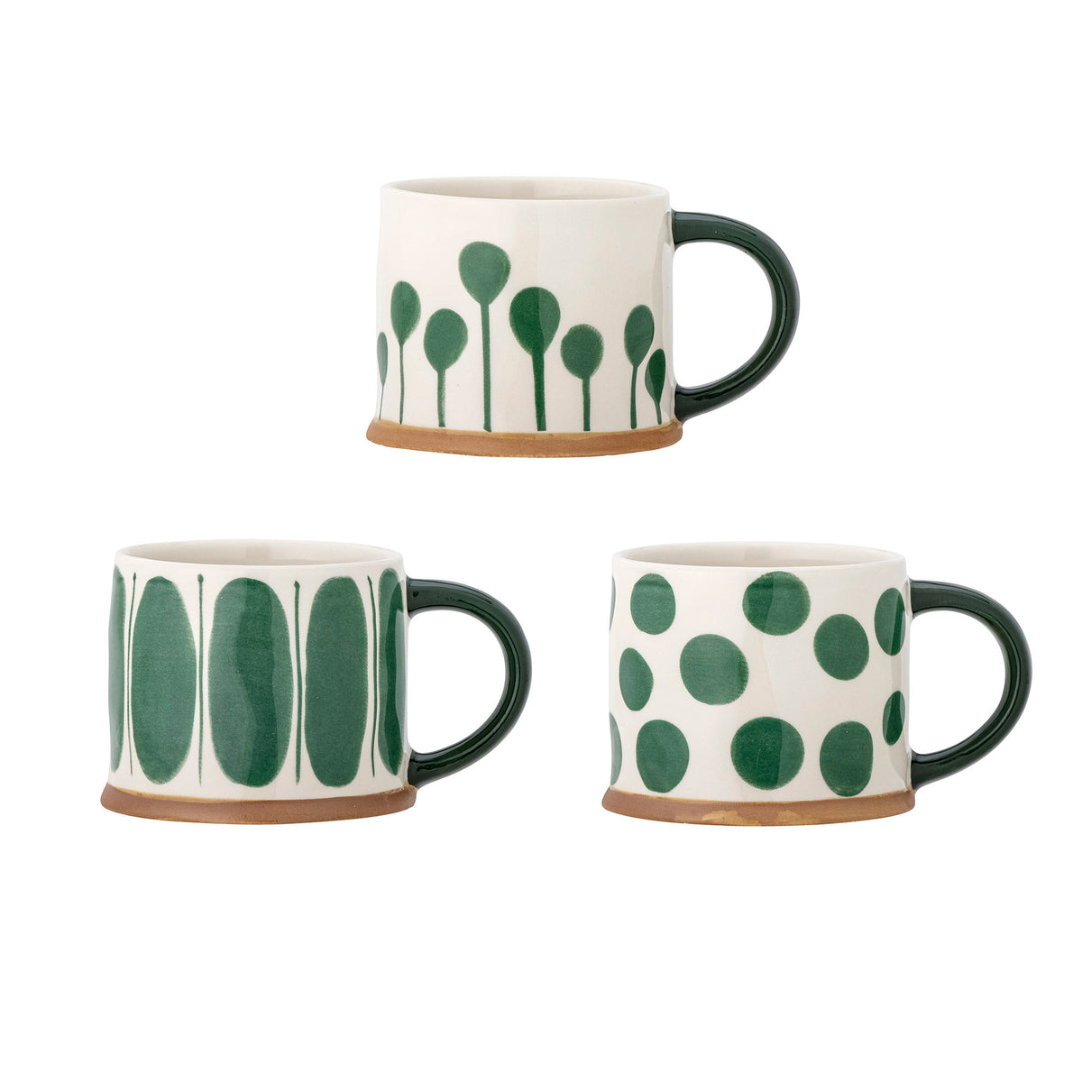 Linora Becher, Grün, Steingut in Grün präsentiert im Onlineshop von KAQTU Design AG. Tasse ist von Creative Collection