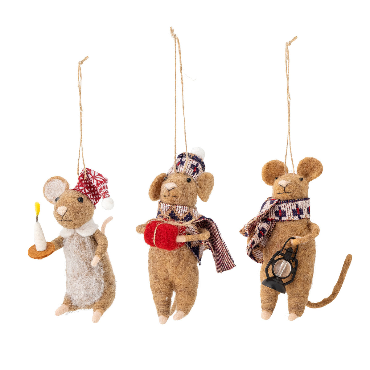 Peo Ornament, Braun, Wolle in Braun präsentiert im Onlineshop von KAQTU Design AG. Ornament ist von Bloomingville