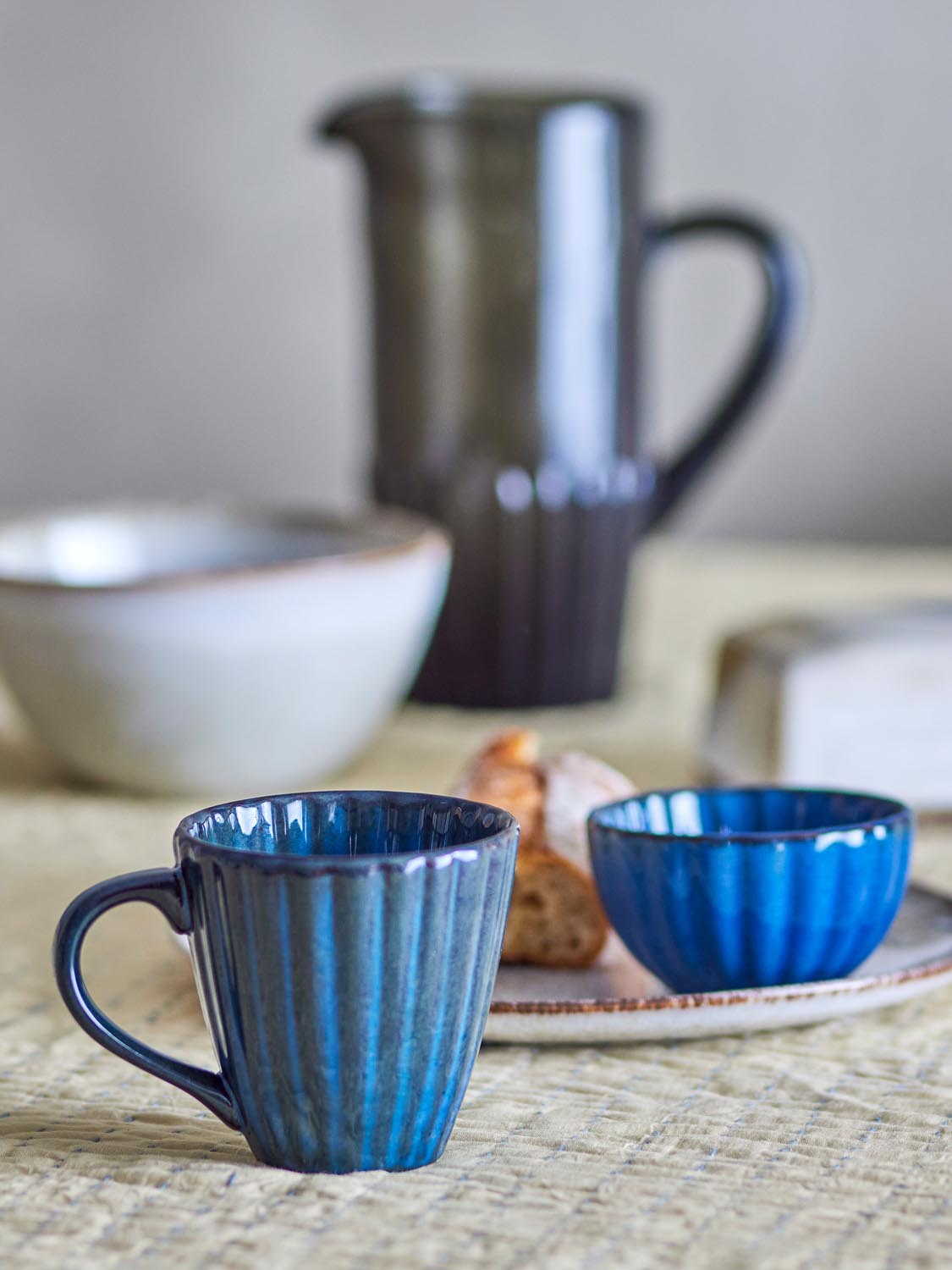Latina Tasse, Multipack, Blau, Steingut in Blue präsentiert im Onlineshop von KAQTU Design AG. Tasse ist von Bloomingville
