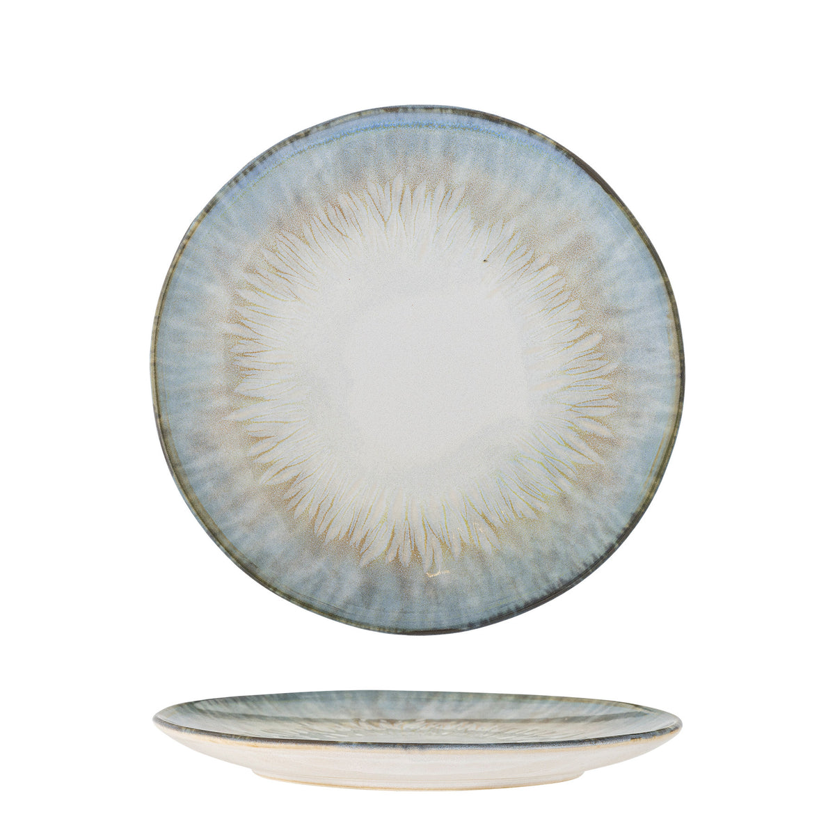 Calen Teller, Blue, Steingut in Blau präsentiert im Onlineshop von KAQTU Design AG. Teller ist von Bloomingville