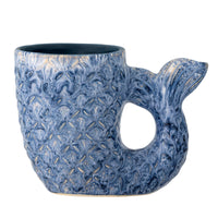 Vase Ariella, bleu, faïence