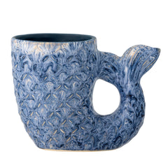 Vase Ariella, bleu, faïence