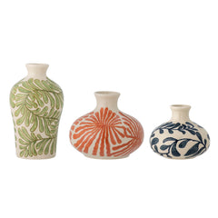 Vaso Fauni, verde, terracotta