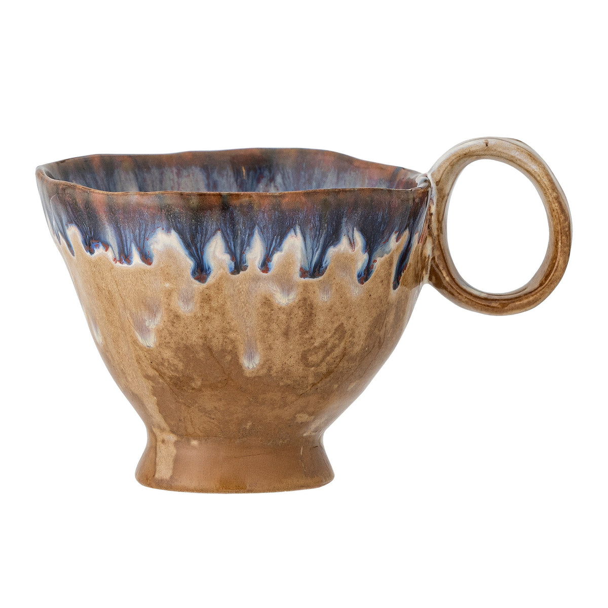 Imogen Tasse, Blue, Steingut in Blau präsentiert im Onlineshop von KAQTU Design AG. Tasse ist von Bloomingville