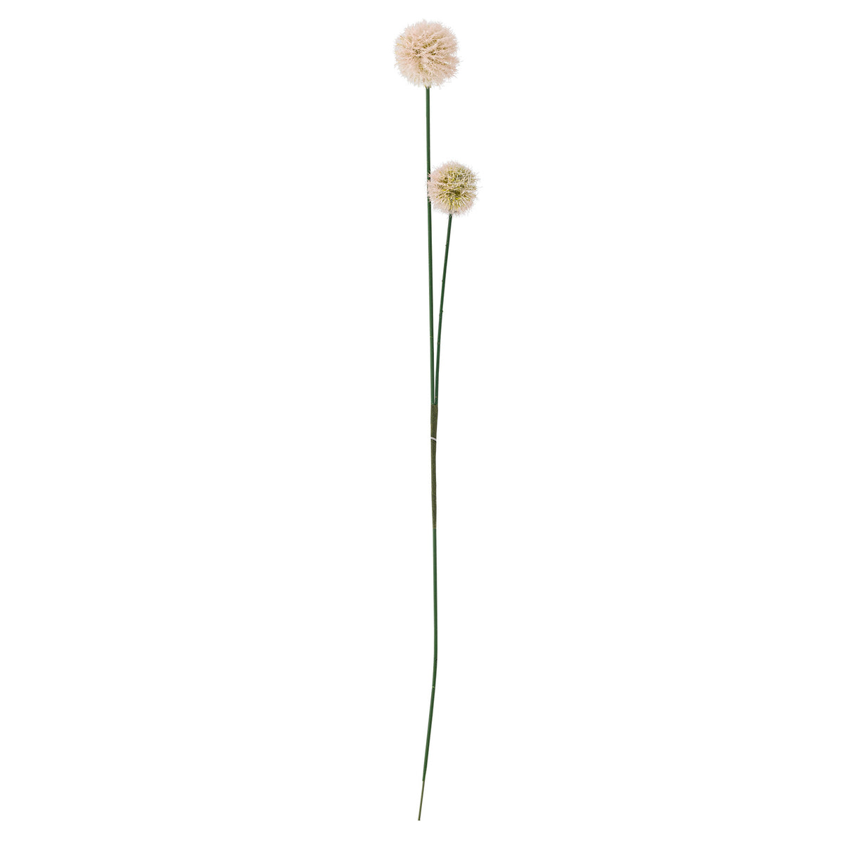 Kunstblume Phlox Stiel in Beige von Bloomingville, flauschige Blütenköpfe aus PE und Eisen, Höhe 49 cm, Durchmesser 7 cm, Boho-Chic-Stil