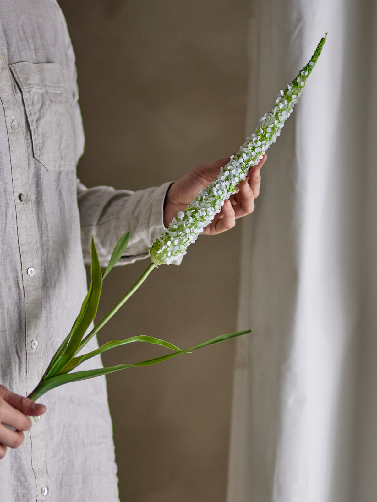 Foxtail Stiel, Weiss, Künstliche Blumen in Weiss präsentiert im Onlineshop von KAQTU Design AG. Kunstblume ist von Bloomingville