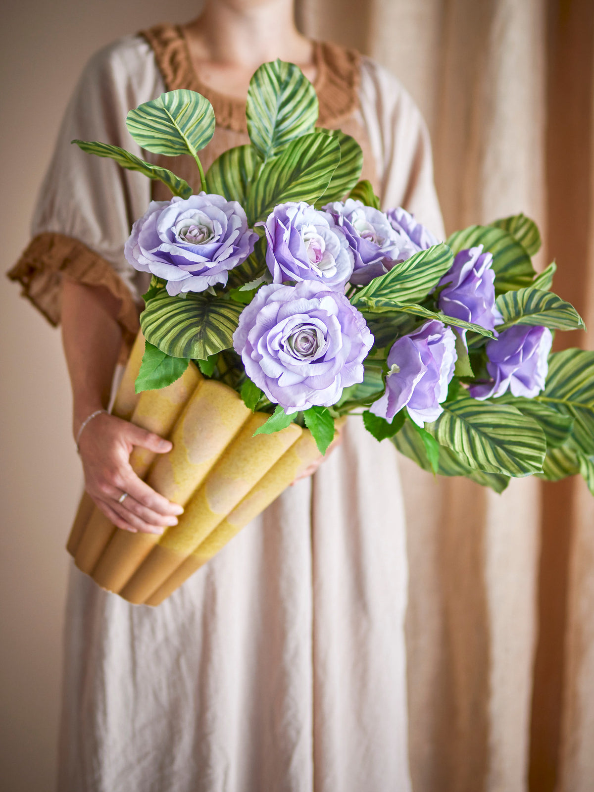 Zebra Stiel, Grün, Künstliche Blumen in Grün präsentiert im Onlineshop von KAQTU Design AG. Kunstblume ist von Bloomingville