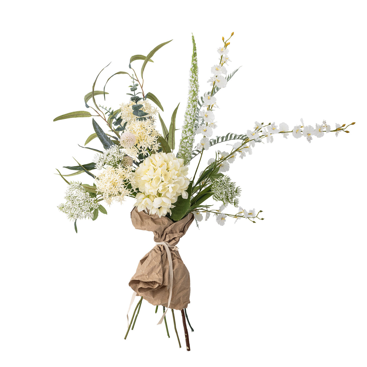 Symphonie Blumenstrauss, Weiss, Künstliche Blumen in Weiss präsentiert im Onlineshop von KAQTU Design AG. Kunstblume ist von Bloomingville