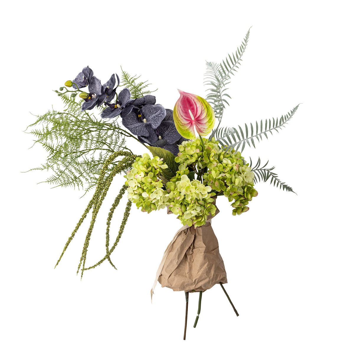 Poetry Blumenstrauss, Grün, Künstliche Blumen in Grün präsentiert im Onlineshop von KAQTU Design AG. Kunstblume ist von Bloomingville