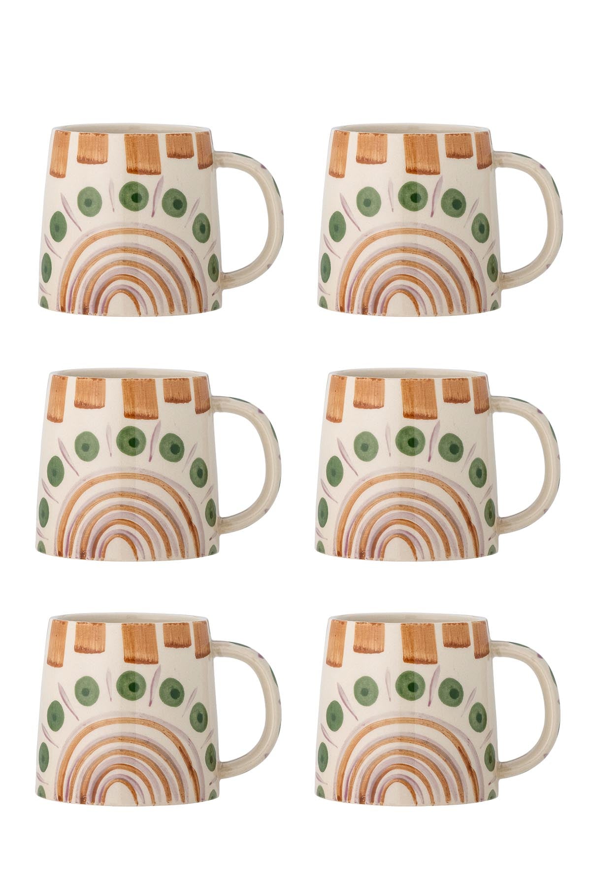 Shama Becher, Multipack, Bunt, Steingut in Multi präsentiert im Onlineshop von KAQTU Design AG. Tasse ist von Bloomingville