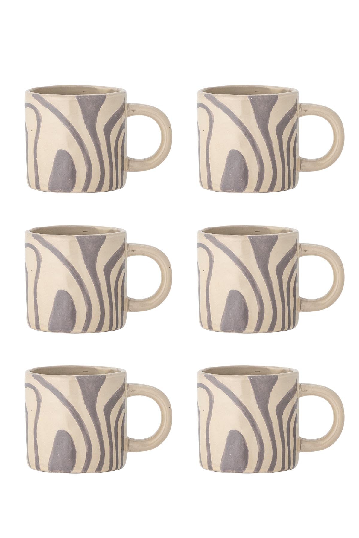 Ninka Tasse, Multipack, Grau, Steingut in Grey präsentiert im Onlineshop von KAQTU Design AG. Tasse ist von Bloomingville