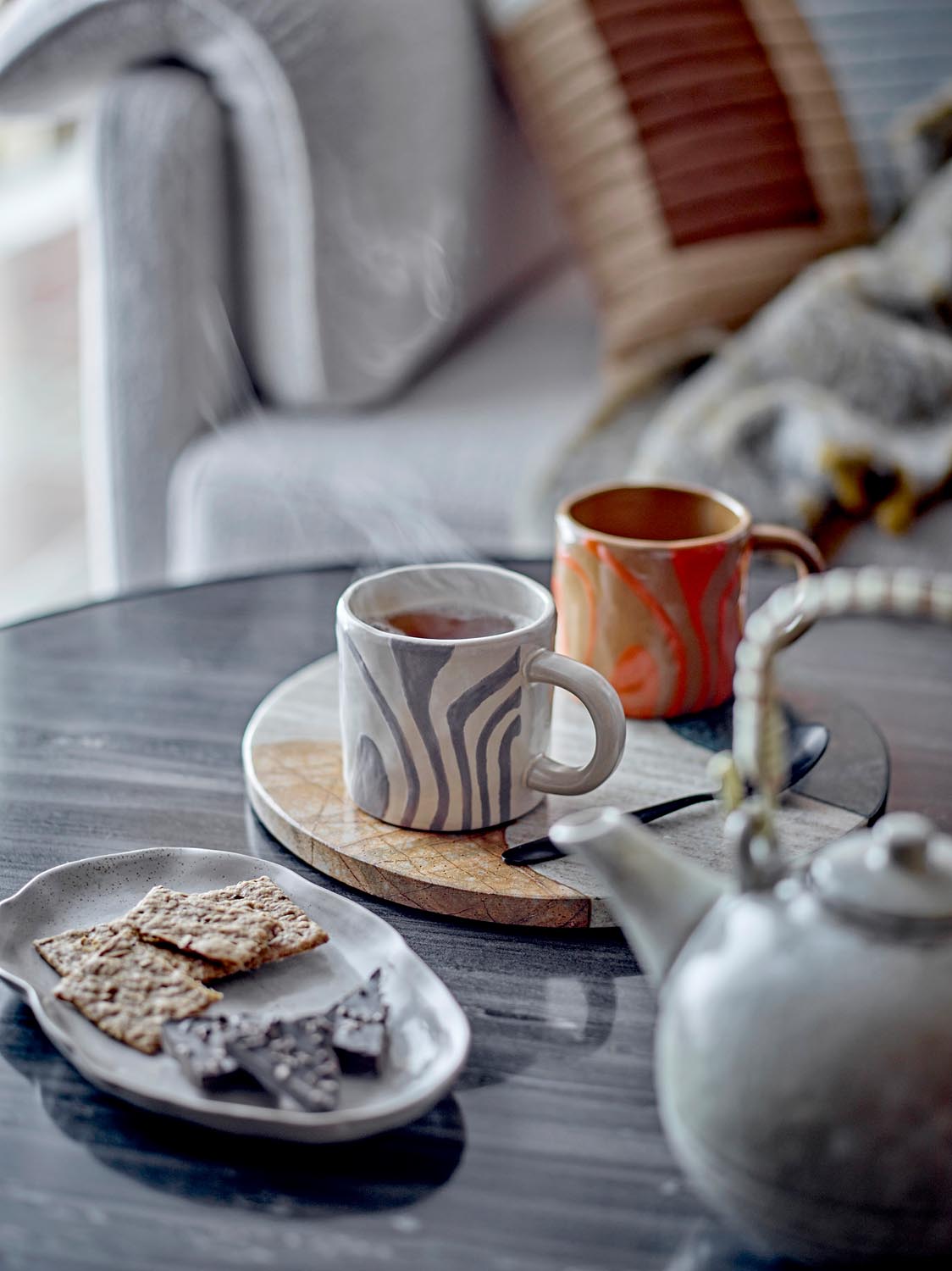 Ninka Tasse, Multipack, Grau, Steingut in Grey präsentiert im Onlineshop von KAQTU Design AG. Tasse ist von Bloomingville