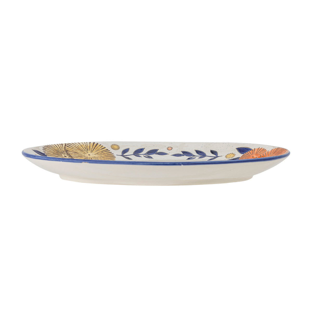 Lynna Servierplatte, Blue, Steingut in Blau präsentiert im Onlineshop von KAQTU Design AG. Servierplatten ist von Creative Collection