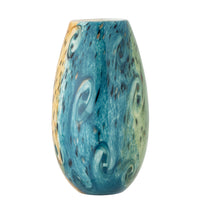 Kalian Vase, Blue, Glas