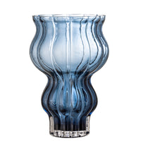 Zanna Vase, Blue, Glas