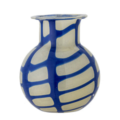 Kiran Vase, Blue, Glas