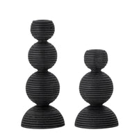 Bougeoir Kipp, noir, pin