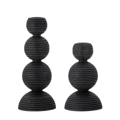 Bougeoir Kipp, noir, pin