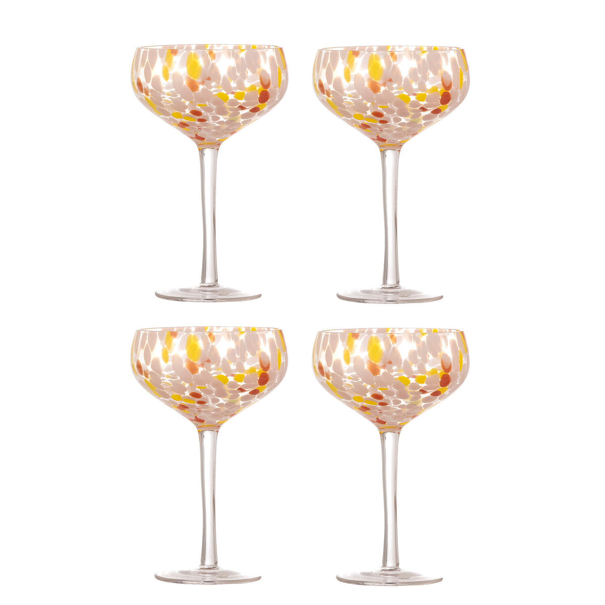 Lilya Cocktailglas, Multipack, Rose, Glas in Rose präsentiert im Onlineshop von KAQTU Design AG. Glas ist von Bloomingville