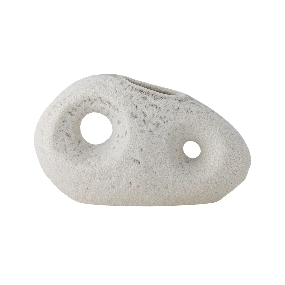 Caia Vase, Weiss, Steingut in Weiss präsentiert im Onlineshop von KAQTU Design AG. Vase ist von Bloomingville