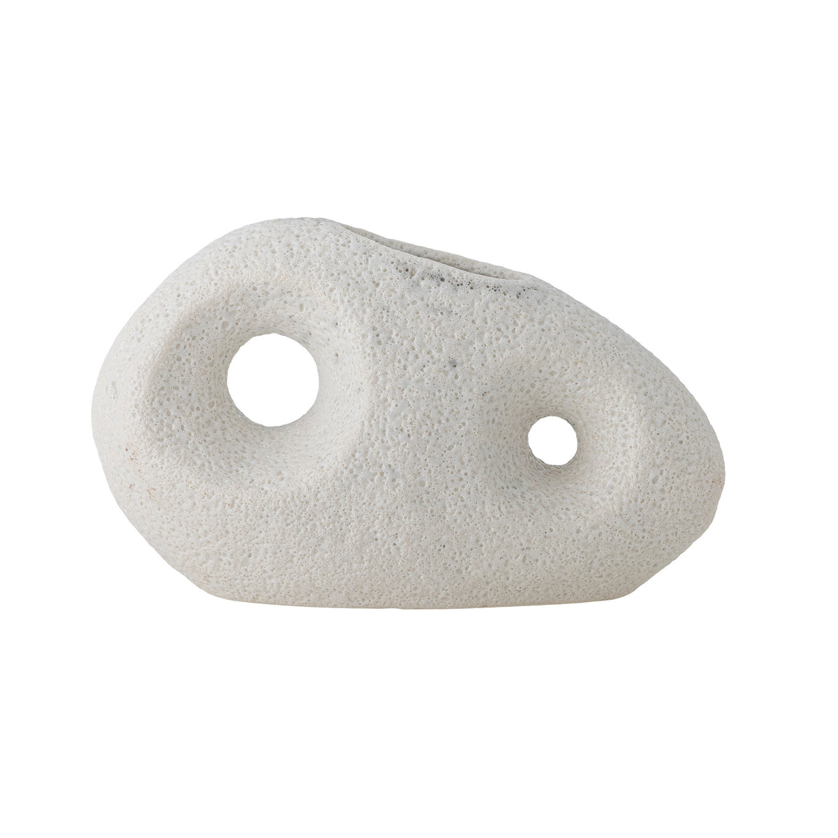 Caia Vase, Weiss, Steingut in Weiss präsentiert im Onlineshop von KAQTU Design AG. Vase ist von Bloomingville
