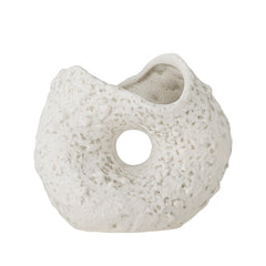Fianna Vase, Weiss, Steingut