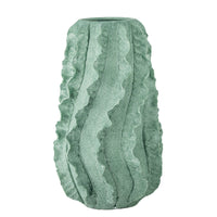 Natika decorative vase, green, terracotta