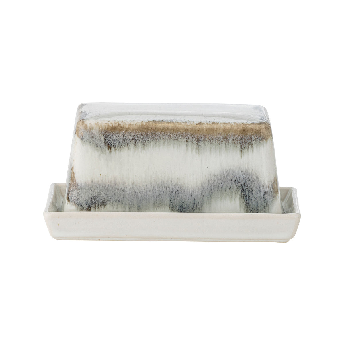 Paula Butterdose, Grau, Steingut in Grau präsentiert im Onlineshop von KAQTU Design AG. Butterdosen ist von Bloomingville
