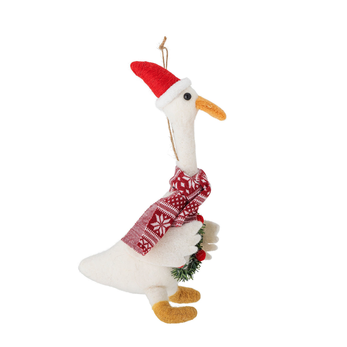Arlo Ornament, Weiss, Wolle in Weiss präsentiert im Onlineshop von KAQTU Design AG. Ornament ist von Bloomingville
