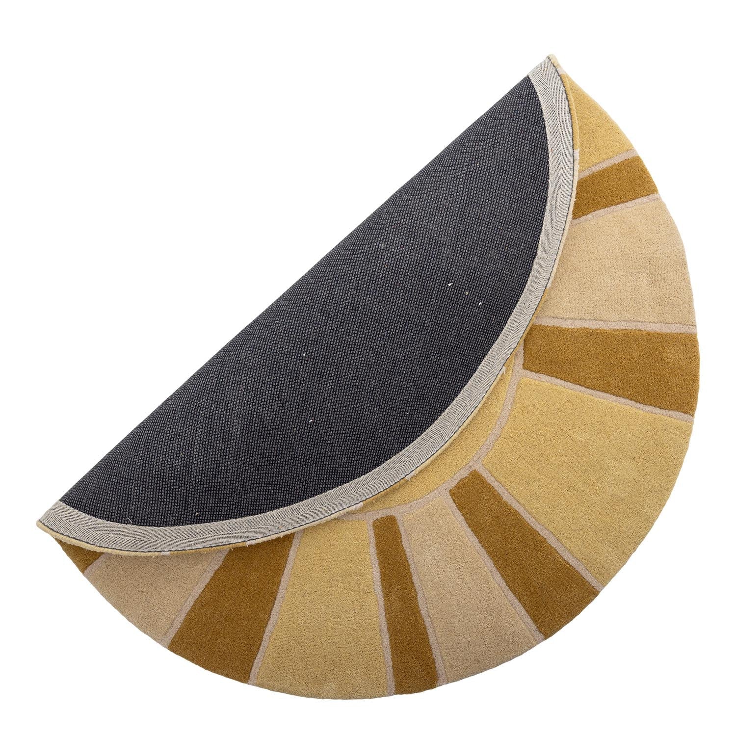 Sun Teppich, Gelb, Wolle in Gelb präsentiert im Onlineshop von KAQTU Design AG. Teppich ist von Bloomingville Mini
