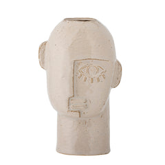 Lizzie vase, natural, earthenware