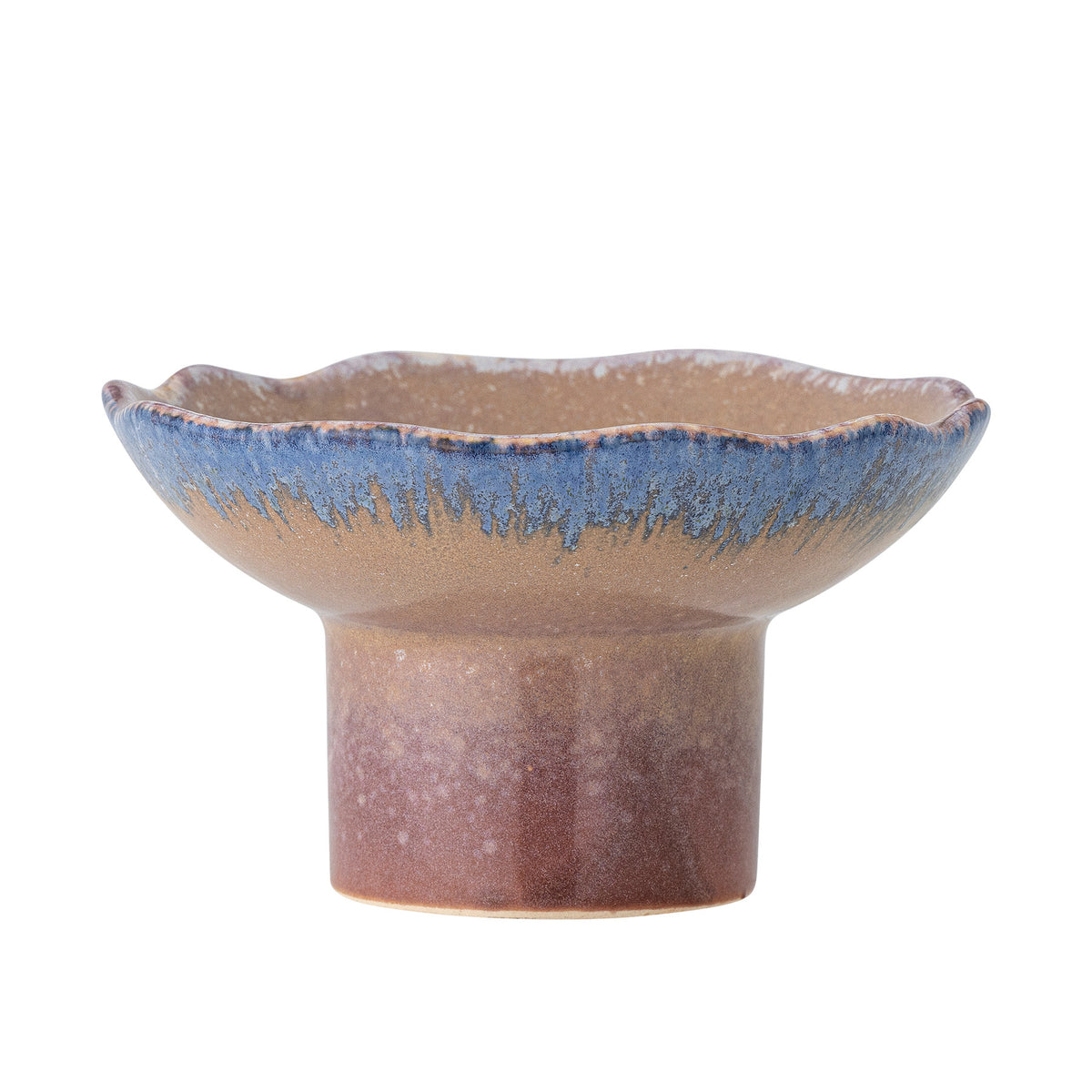 Cloe Kerzenhalter, Blue, Steingut in Blau präsentiert im Onlineshop von KAQTU Design AG. Kerzenständer ist von Creative Collection
