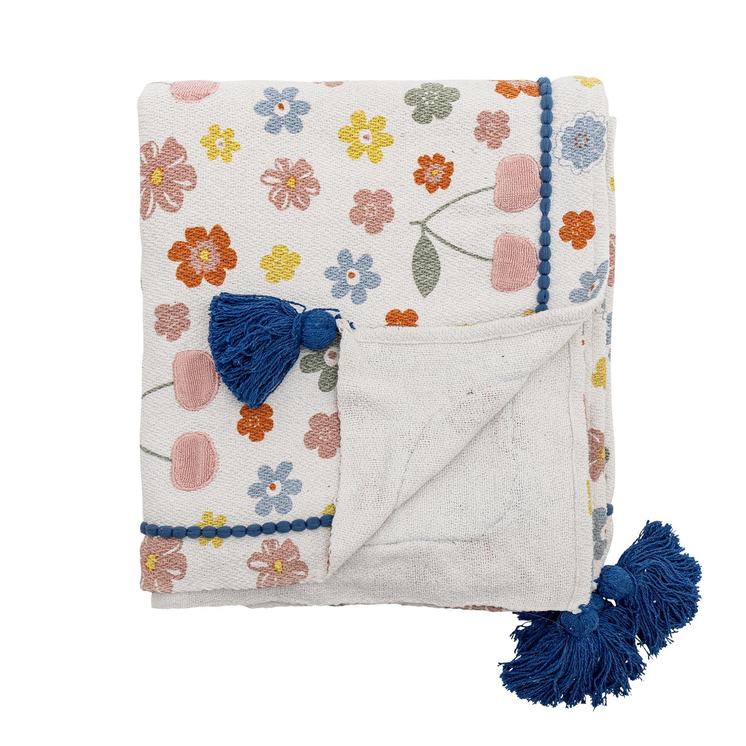 Cherry blanket, rose, recycled cotton