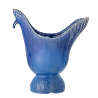 Wylie Vase, Blue, Steingut