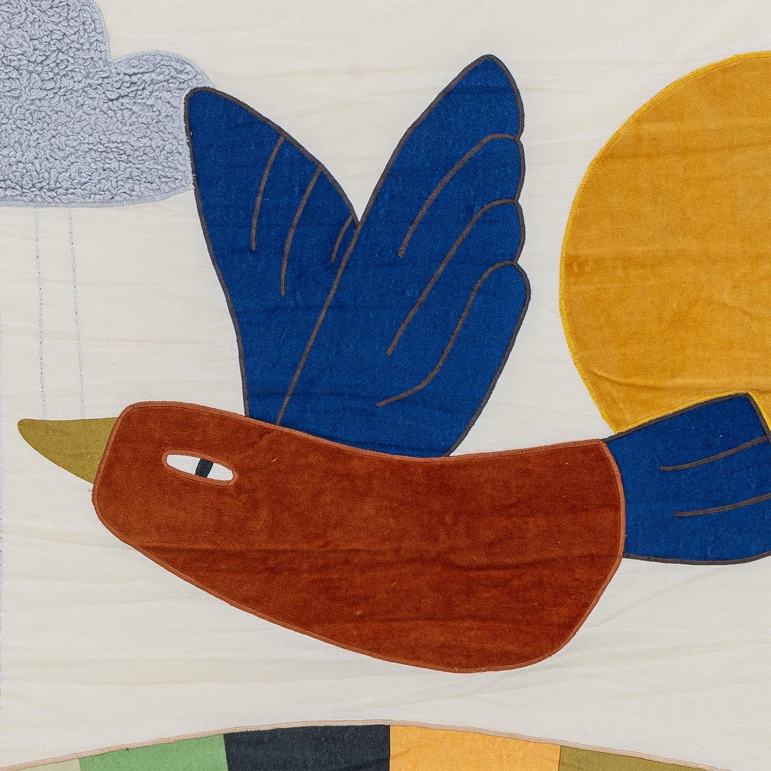 Colorine Wanddekoration, Natur, Baumwolle in Natur präsentiert im Onlineshop von KAQTU Design AG. Kunstgegenstände ist von Bloomingville Mini