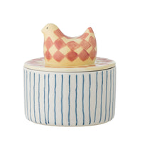 Vaso Biona con coperchio, rosa, terracotta