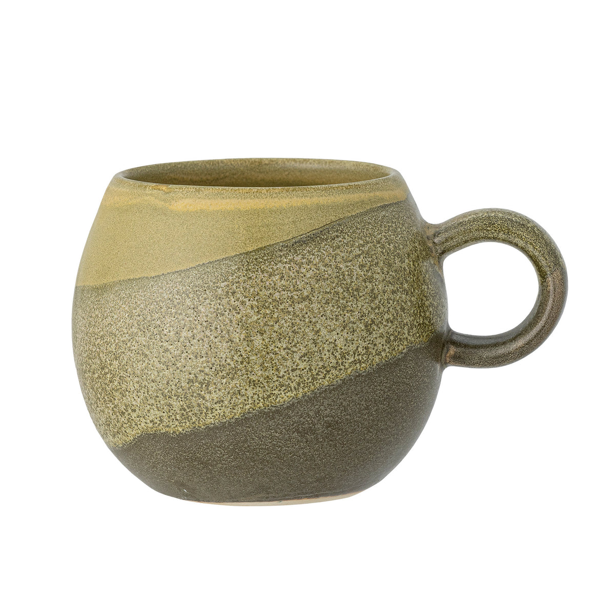 Paula Tasse, Grün, Steingut in Grün präsentiert im Onlineshop von KAQTU Design AG. Tasse ist von Bloomingville