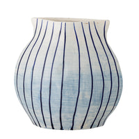 Esra Vase, Blue, Steingut