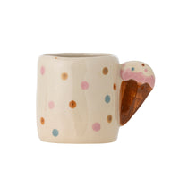 Creamy Tasse, Weiss, Steingut