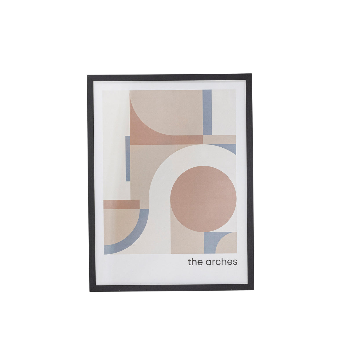 Arches Illustration mit Rahmen, Schwarz, Kiefer in Schwarz präsentiert im Onlineshop von KAQTU Design AG. Bild ist von Bloomingville